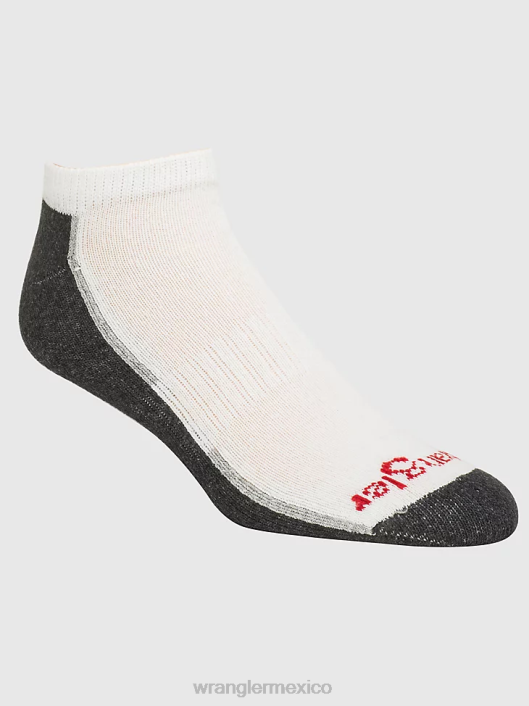 accesorios mx Wrangler hombres calcetines tobilleros acolchados (paquete de 6) blanco (112318613) 62D6724