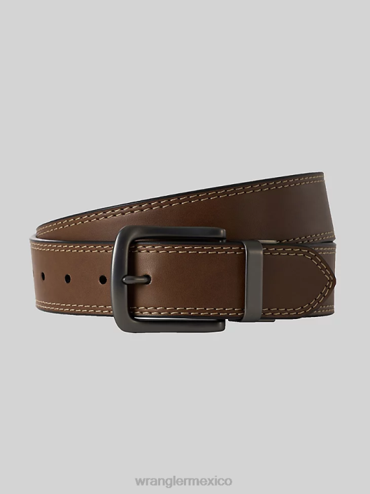 accesorios mx Wrangler hombres cinturón elástico de cuero atg negro mate (112322605) 62D6714