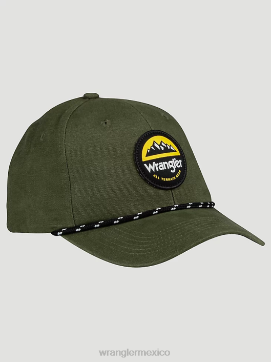 accesorios mx Wrangler hombres cinturón elástico trenzado negro (lw10523) 62D6712