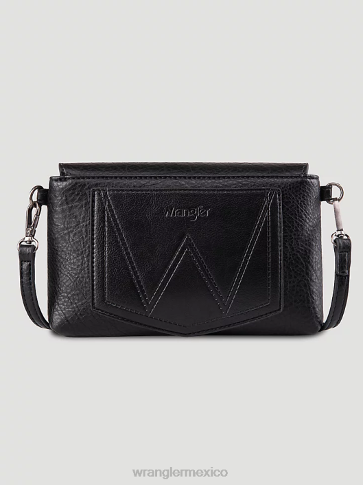 accesorios mx Wrangler mujer bandolera con flecos turquesa negro (112351720) 62D6909