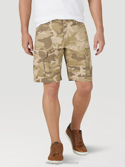 ropa mx Wrangler hombres pantalones cortos cargo elásticos auténticos camuflaje de olmo de la selva (112316283) 62D6560