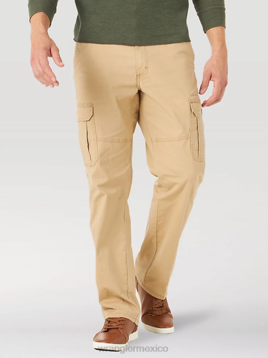 ropa mx Wrangler hombres Pantalón cargo elástico relajado Authentics travertino (10zm7abtv) 62D6234