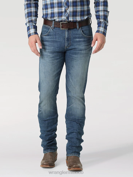 ropa mx Wrangler hombres El vaquero premium retro: slim recto ansley (112317563) 62D673