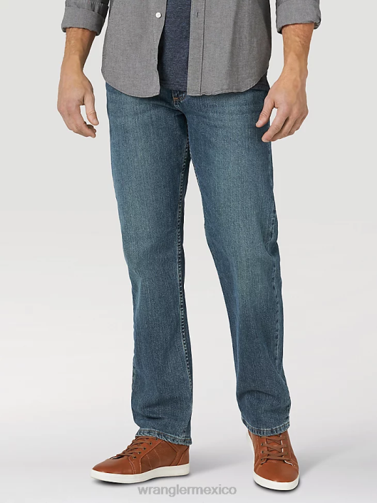 ropa mx Wrangler hombres jeans flexibles de ajuste relajado tinte gris (mgw15gt) 62D6171