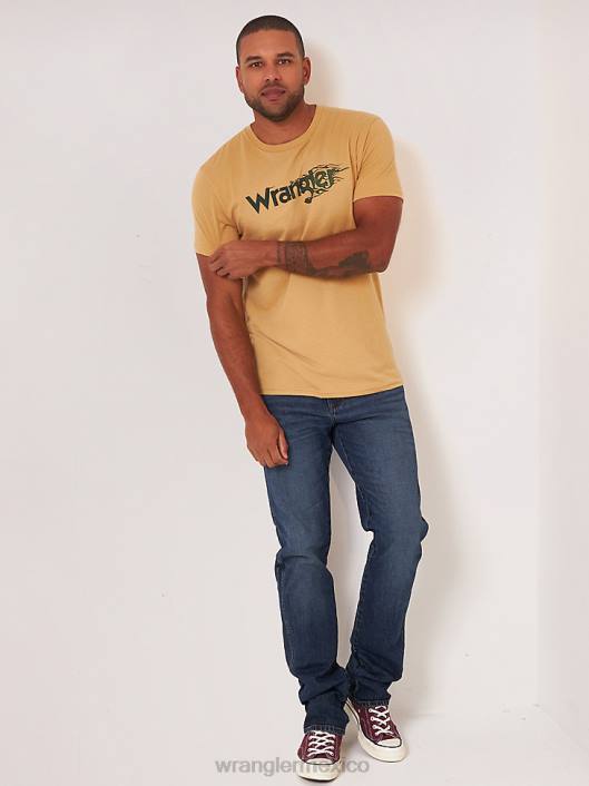 ropa mx Wrangler hombres jeans retro ajustados con pernera recta turno de noche (112325734) 62D624