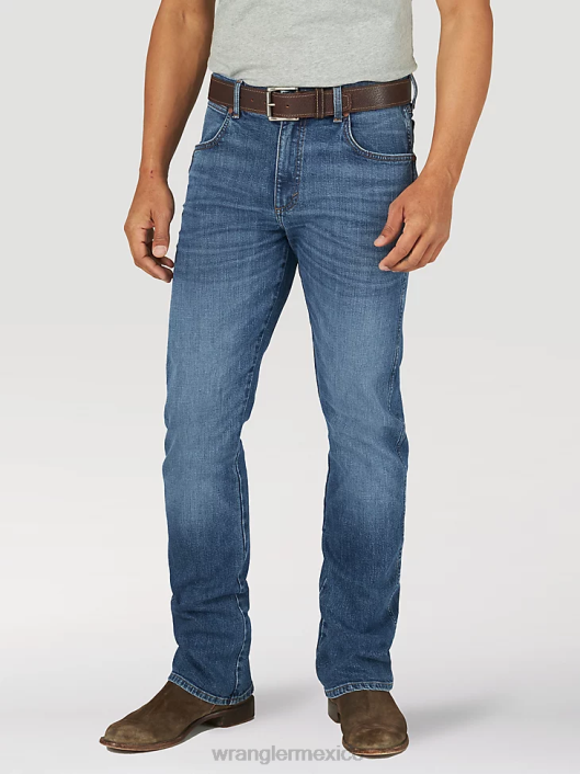 ropa mx Wrangler hombres jeans retro con corte tipo bota y corte slim cielo nocturno (1077mwzns) 62D66