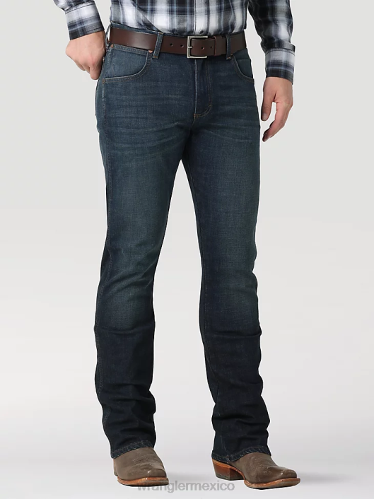 ropa mx Wrangler hombres jeans retro con corte tipo bota y corte slim madera (112323402) 62D610