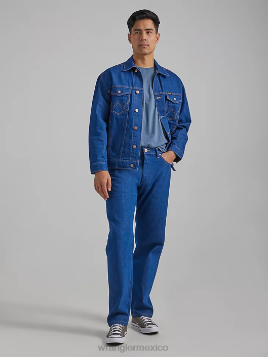 ropa mx Wrangler hombres vaqueros fronterizos patrimoniales azul (112335469) 62D662