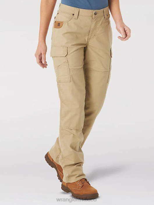 ropa mx Wrangler mujer Pantalón cargo Riggs Workwear Ripstop Ranger caqui dorado (3wf60gk) 62D6820