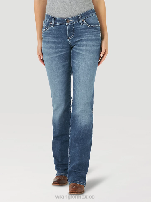 ropa mx Wrangler mujer jean de equitación definitivo - shiloh escarlata (wrs40ds) 62D6769