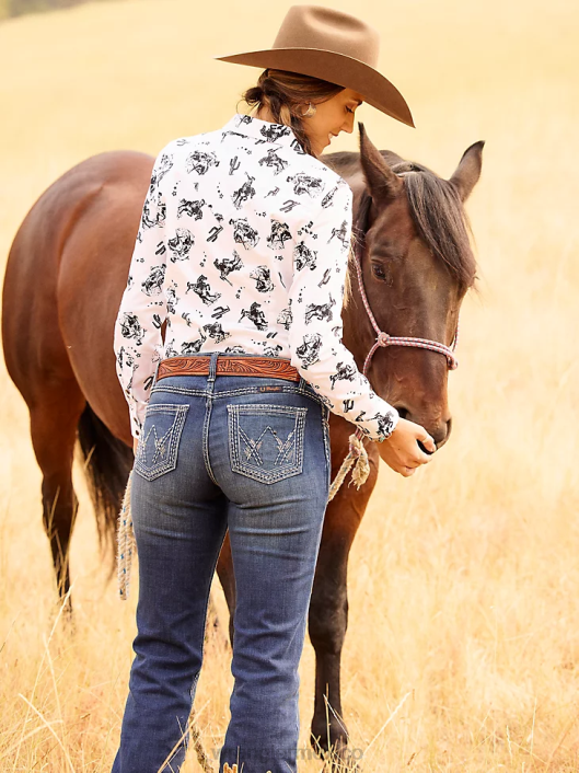 ropa mx Wrangler mujer jean de equitación definitivo - shiloh ta lavar (wrs40ta) 62D6768
