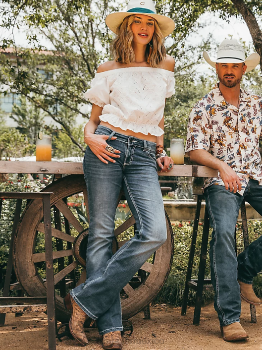 ropa mx Wrangler mujer jean retro mae madera muerta (09mwzdw) 62D6737