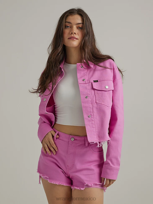 ropa mx Wrangler mujer chaqueta vaquera occidental baya (112333570) 62D6857