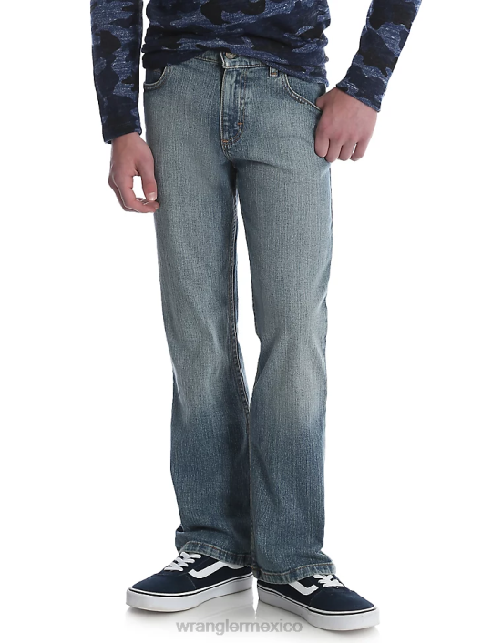 ropa mx Wrangler Niños Vaqueros bootcut elásticos clásicos de Five Star mezclilla ligera (6brlwsw) 62D6998