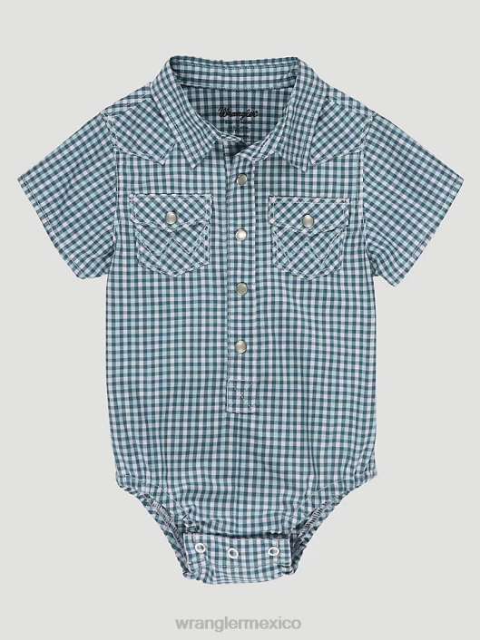ropa mx Wrangler Niños body de manga corta con broche estilo western marina adriática (112329290) 62D61071