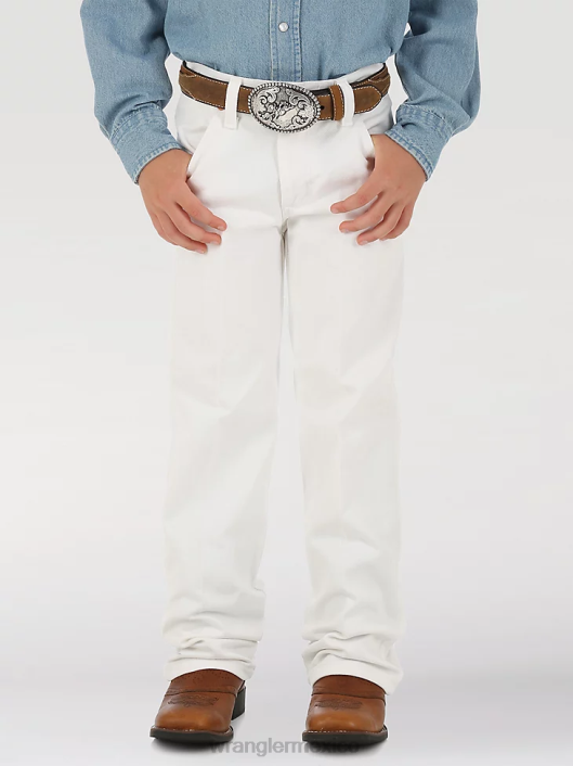 ropa mx Wrangler Niños jean corte cowboy original fit blanco (13mwbwi) 62D6937