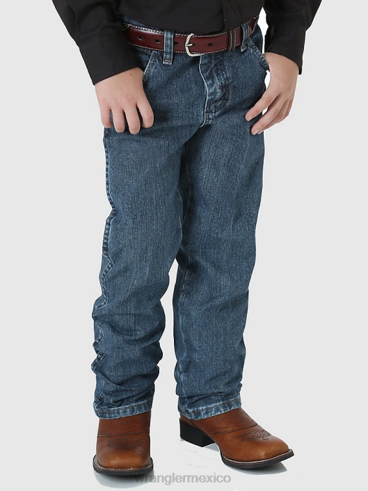 ropa mx Wrangler Niños jean corte cowboy original fit sutil desgastado (13mwbsw) 62D6932