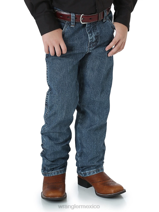 ropa mx Wrangler Niños jean corte cowboy original fit sutil desgastado (13mwjsw) 62D6950