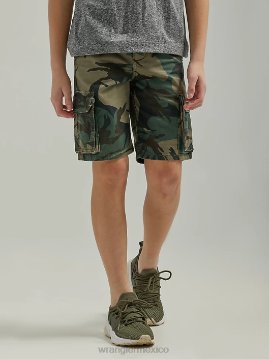 ropa mx Wrangler Niños pantalones cortos de carga de jugador (husky) camuflaje nocturno del bosque de la selva (112335582) 62D6987