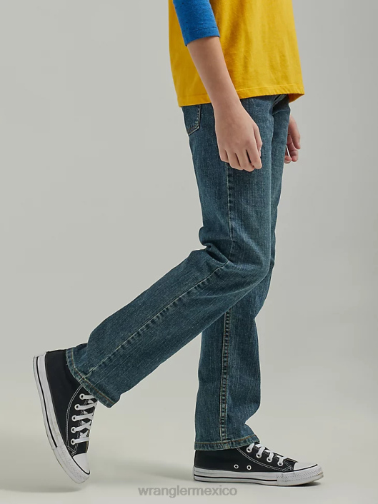 ropa mx Wrangler Niños 20x no 44 jeans ajustados con pernera recta tobiano (112325802) 62D6976