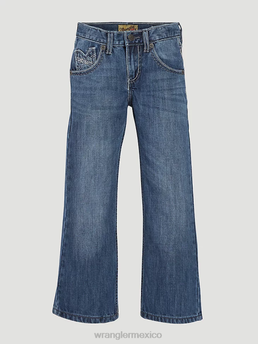 ropa mx Wrangler Niños Vaqueros de corte slim con corte tipo bota vintage 20x rompiendo barreras (42bwxbb) 62D6940