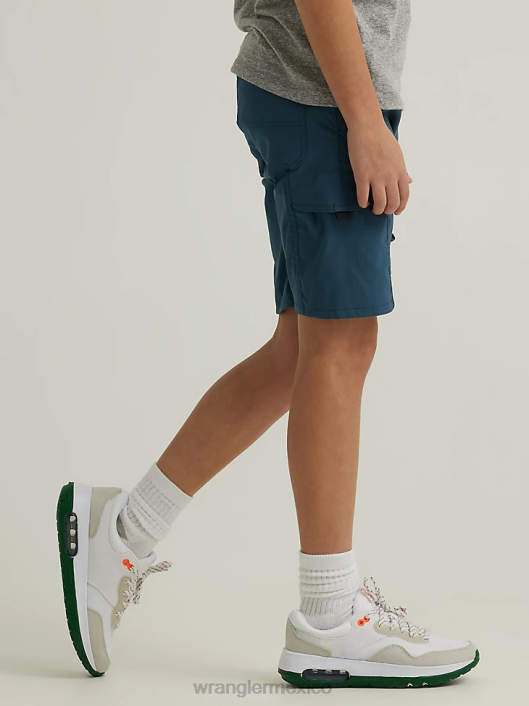ropa mx Wrangler Niños corto técnico azul orión (112336177) 62D61016