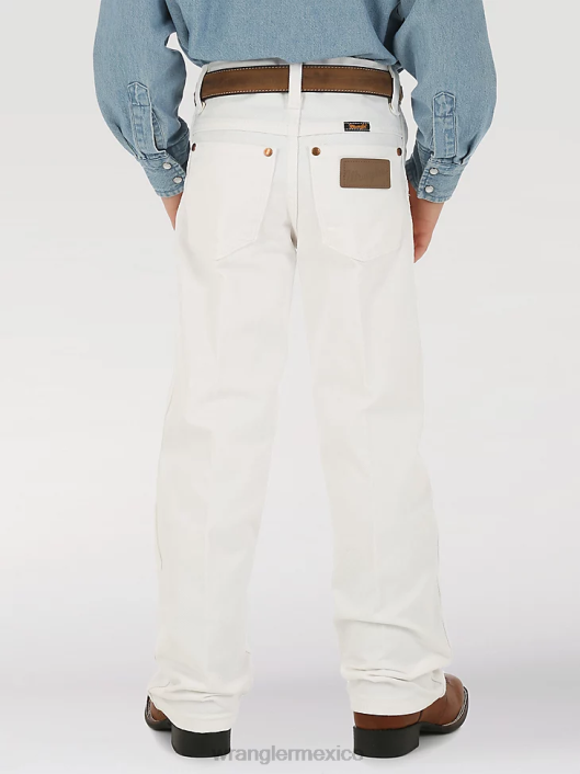ropa mx Wrangler Niños jean corte cowboy original fit blanco (13mwbwi) 62D6937