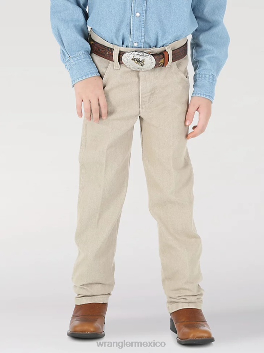 ropa mx Wrangler Niños jean corte cowboy original fit bronceado prelavado (13mwbtn) 62D6936