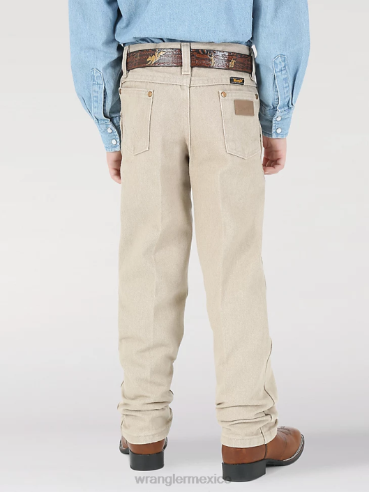 ropa mx Wrangler Niños jean corte cowboy original fit bronceado prelavado (13mwbtn) 62D6936