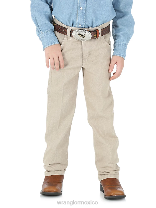 ropa mx Wrangler Niños jean corte cowboy original fit bronceado prelavado (13mwjtn) 62D6952