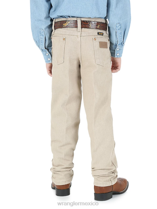 ropa mx Wrangler Niños jean corte cowboy original fit bronceado prelavado (13mwjtn) 62D6952