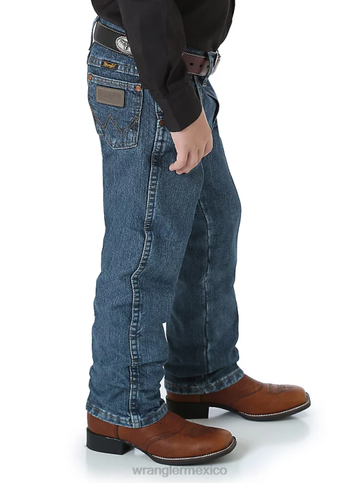ropa mx Wrangler Niños jean corte cowboy original fit sutil desgastado (13mwjsw) 62D6950