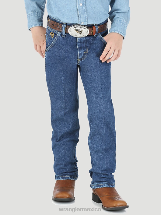 ropa mx Wrangler Niños jean corte cowboy original fit índigo oscuro (13mwjdi) 62D6949