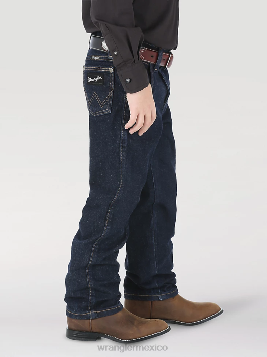 ropa mx Wrangler Niños jeans edición plata pequeña mezclilla oscura (1013jsedd) 62D61028