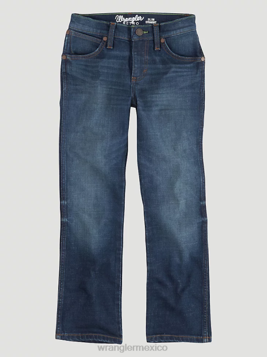 ropa mx Wrangler Niños jeans rectos ajustados retro piedra (112323567t) 62D61066
