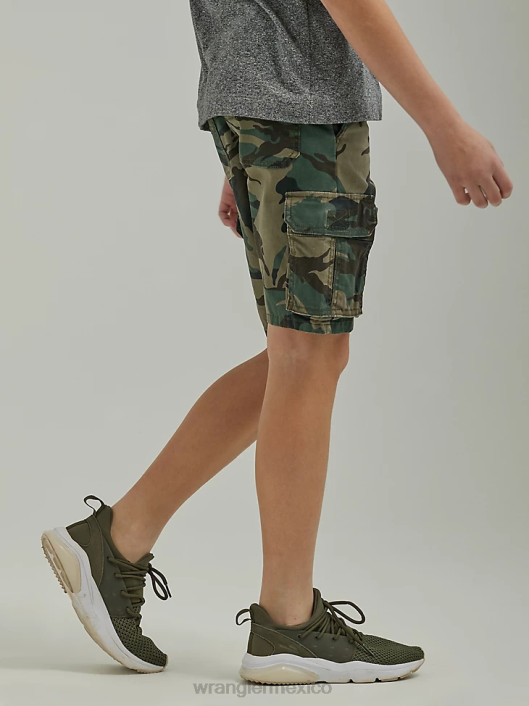 ropa mx Wrangler Niños pantalones cortos de carga de jugador (husky) camuflaje nocturno del bosque de la selva (112335583) 62D61011