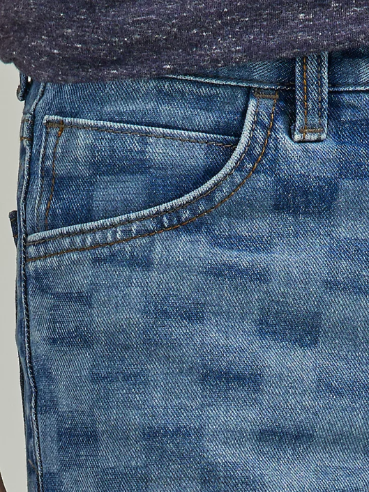 ropa mx Wrangler Niños shorts de mezclilla a cuadros índigo (112335592) 62D61040