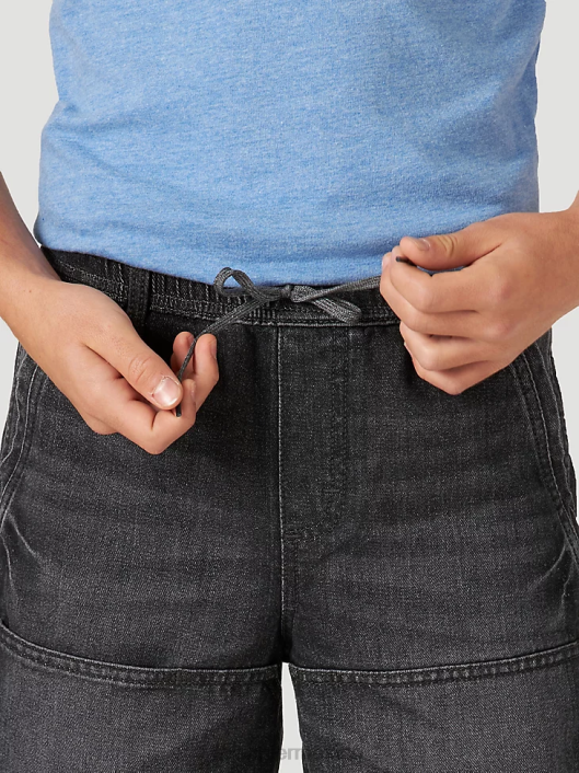 ropa mx Wrangler Niños shorts skater de ajuste relajado negro (112317194) 62D61019