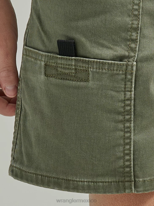 ropa mx Wrangler Niños utilidad corta (ronca) oliva (112335701) 62D61034