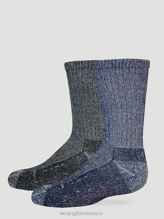 ropa mx Wrangler chicas vaqueros con parches premium azul medio (09mwgms) 62D61041