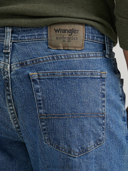 ropa mx Wrangler hombres Authentics jeans cómodos y flexibles de ajuste relajado lavado a la piedra claro (zm3cssl) 62D6197