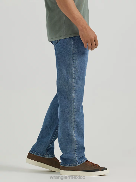 ropa mx Wrangler hombres Authentics jeans flexibles de ajuste relajado azul antiguo (10zm200vf) 62D6104