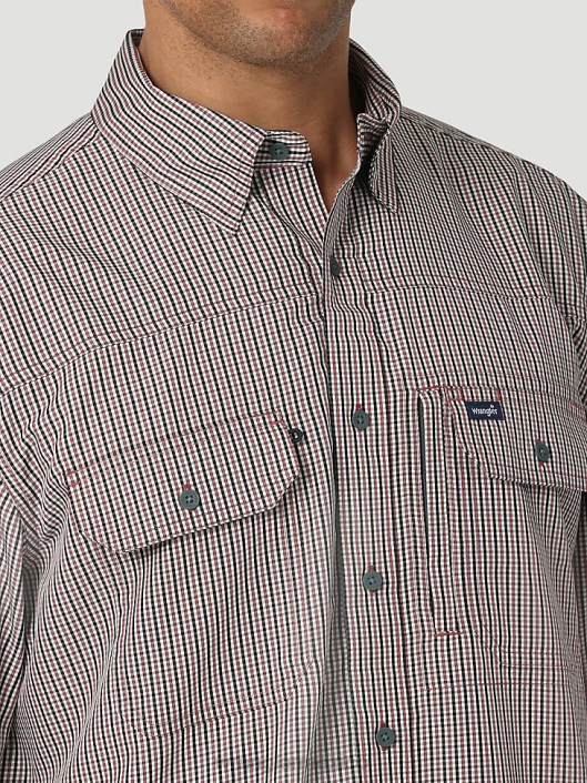 ropa mx Wrangler hombres Camisa con estampado de un bolsillo y botones de manga corta George Strait azul celeste (112324872) 62D6300