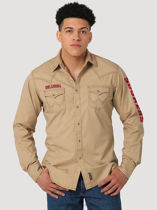 ropa mx Wrangler hombres Camisa de trabajo de mezclilla occidental de manga larga con corte vaquero mezclilla oscura (ms1041d) 62D6406
