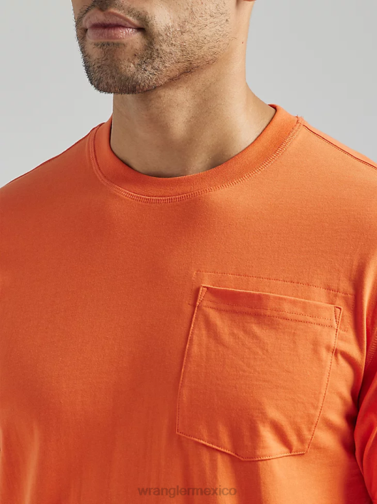 ropa mx Wrangler hombres Camiseta de rendimiento de manga corta con 1 bolsillo Riggs Workwear koi (112324982) 62D6283