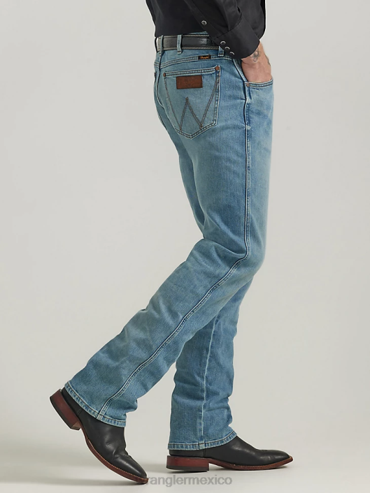 ropa mx Wrangler hombres El vaquero premium retro slim recto farol salvaje (112330383) 62D676