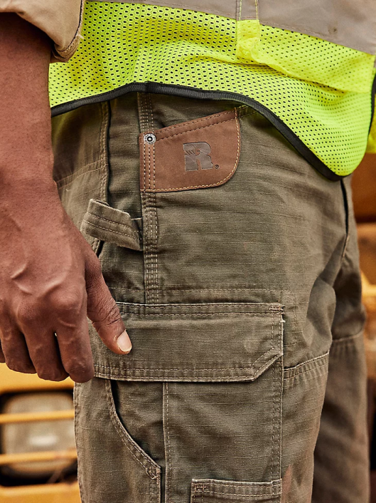 ropa mx Wrangler hombres Pantalón Ranger de tejido antidesgarro con forro de ropa de trabajo Riggs ladrar (3w065br) 62D6655