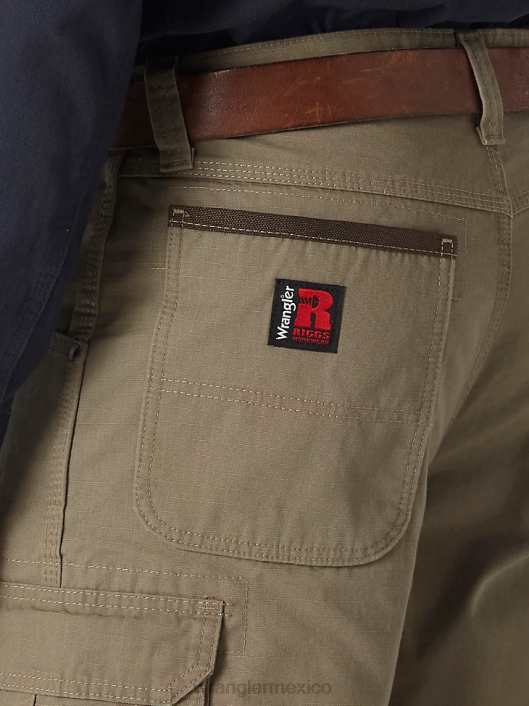 ropa mx Wrangler hombres Pantalón Ranger de tejido antidesgarro con forro de ropa de trabajo Riggs ladrar (3w065br) 62D6655