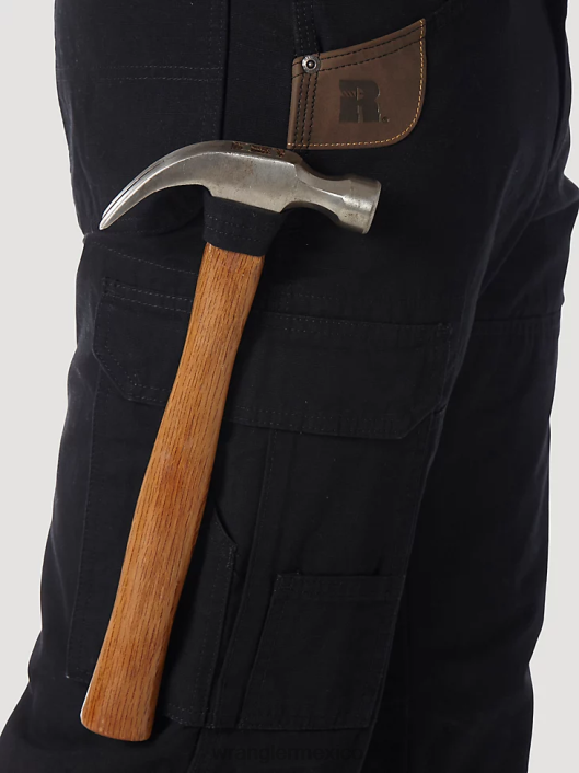 ropa mx Wrangler hombres Pantalón Ranger de tejido antidesgarro con forro de ropa de trabajo Riggs negro (3w065bl) 62D6679