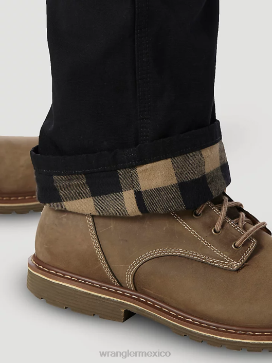 ropa mx Wrangler hombres Pantalón Ranger de tejido antidesgarro con forro de ropa de trabajo Riggs negro (3w065bl) 62D6679